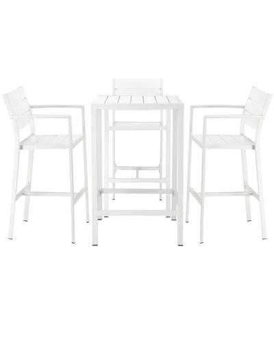 Pangea Home 5pc Arm Barstool Set In White