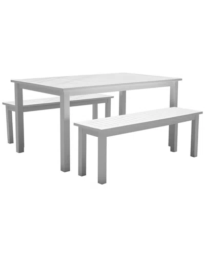 Pangea Home Indoor/outdoor Agua 3pc Set In White