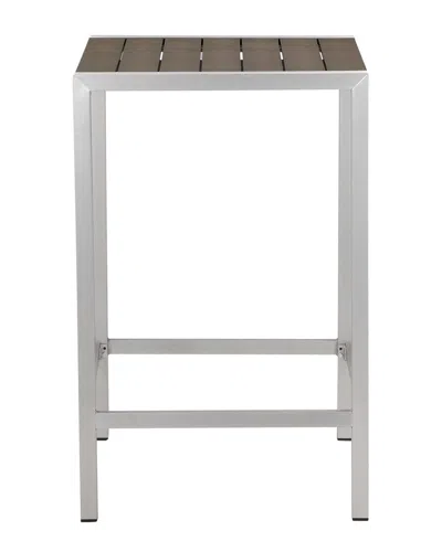 Pangea Home Indoor/outdoor Betty 28in Bar Table In Grey