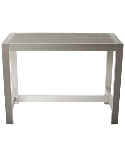 Pangea Home Indoor/outdoor Betty 59in Bar Table In Grey