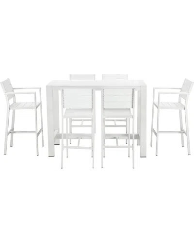Pangea Home Indoor/outdoor Betty 7pc Bar Set In White