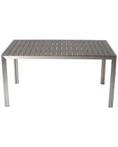 Pangea Home Indoor/outdoor Breeze 59in Dining Table In Gray