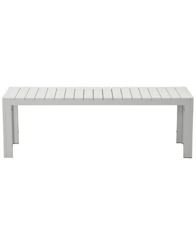 Pangea Home Indoor/outdoor Breeze Bench In White