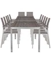 Pangea Home Indoor/outdoor David 14pc Dining Set In Grey