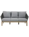 Pangea Home Indoor/outdoor Diego Three Seater Sofa In Grey