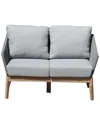 Pangea Home Indoor/outdoor Diego Two Seater Sofa In Grey