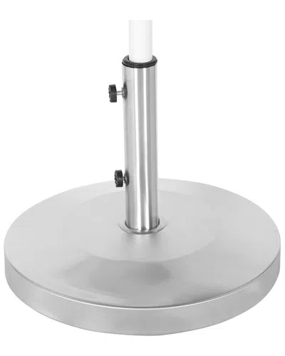 Pangea Home Indoor/outdoor Ella Round Steel Base In Silver