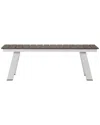 Pangea Home Indoor/outdoor Jack Bench In Grey