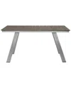 Pangea Home Indoor/outdoor Jack Dining Table In Grey