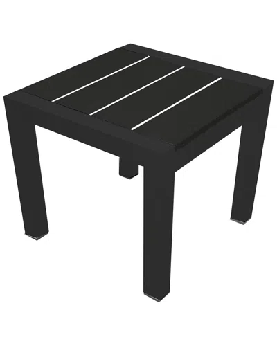 Pangea Home Indoor/outdoor Joseph Side Table In Black