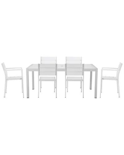 Pangea Home Indoor/outdoor Roy 7pc Dining Set In White