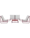 Pangea Sean 5pc Sofa Set In Red