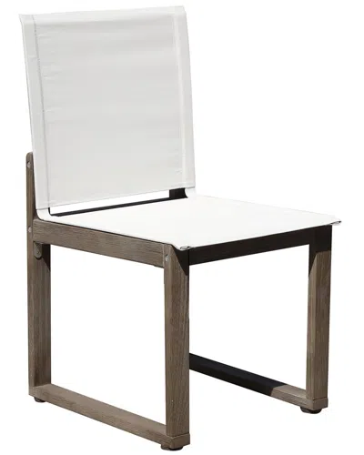 Pangea Home Indoor/outdoor Set Of 4 Vicky Arm Chairs In White