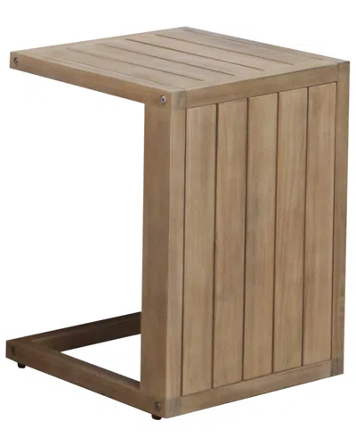 Pangea Home Indoor/outdoor Soleil Side Table In Brown
