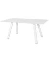 Pangea Home Sunset Rectangle Coffee Table In White