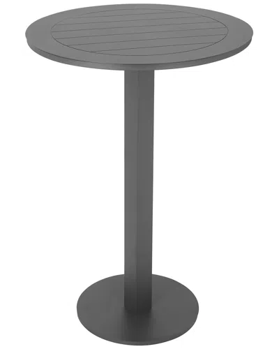 Pangea Home Indoor/outdoor Sunset Round Bar Table In Gray