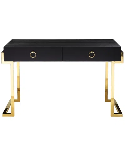 Pangea Home Julia Desk In Black