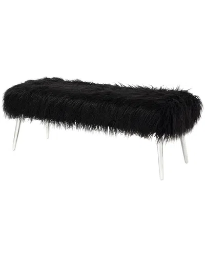 Pangea Home Lammy Bench In Black
