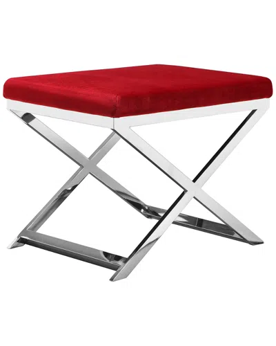 Pangea Home Lexi Stool In Red