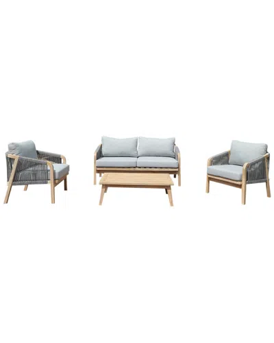 Pangea Home Lola Outdoor 4pc Sofa Set In Multi