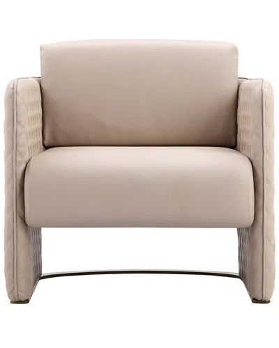 Pangea Home Lusso Gold Lounge Chair In Neutral