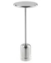 Pangea Home Marshal Side Table In Silver