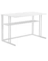 Pangea Home Miley Desk Metal In White