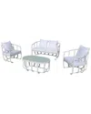 Pangea Naples 4pc Sofa Set