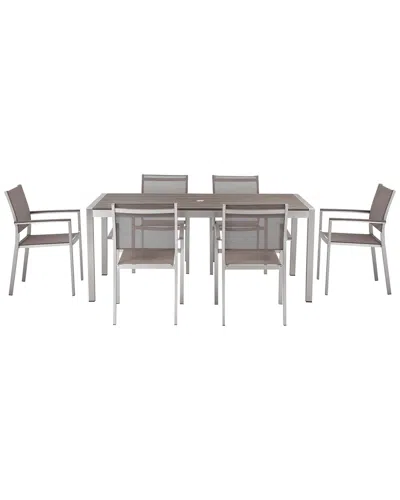 Pangea Home Outdoor David 7pc Dining Set In Gray