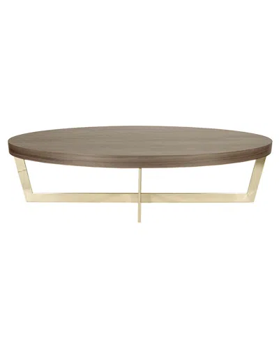 Pangea Home Oyster Coffee Table Espresso In Brown