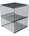 Pangea Home Polly 2-tiered Side Table In Black