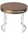Pangea Home Riso Side Table In Brown