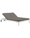 Pangea Home Sally Daybed With Cushion In Grey