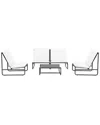 Pangea Home Sean 5pc Sofa Set In Black