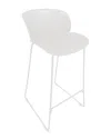 Pangea Home Set Of 2 Cal Barstools In White