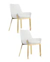 Pangea Set Of 2 Hudson Diamond Tufted Chairs