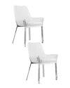 Pangea Set Of 2 Hudson Diamond Tufted Chairs