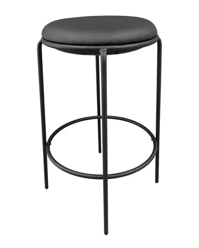 Pangea Home Set Of 2 Sly Barstools In Black