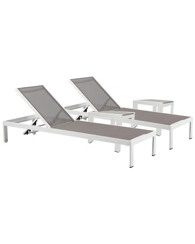 Pangea Home Set Of 4 Sally Lounger In Gray