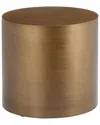 Pangea Home Spencer Round Side Table In Gold