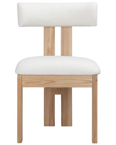 Pangea Home Teddy Boucle Chair In White