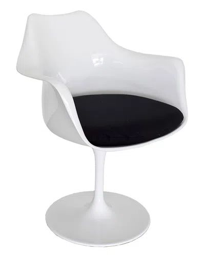 Pangea Home Tulip Dining Armchair In White