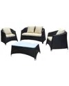 Pangea Home Venice 4pc Sofa Set