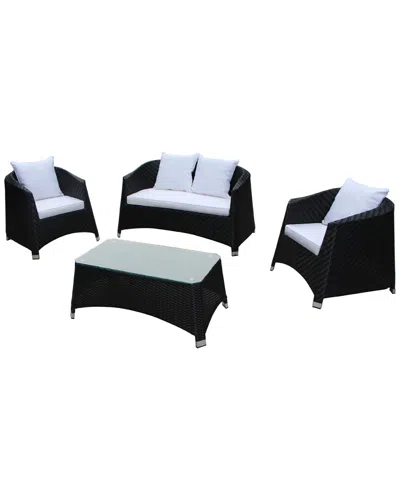Pangea Home Venice 4pc Sofa Set In Blue