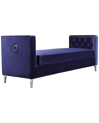 Pangea Home Vivienne Bench In Blue