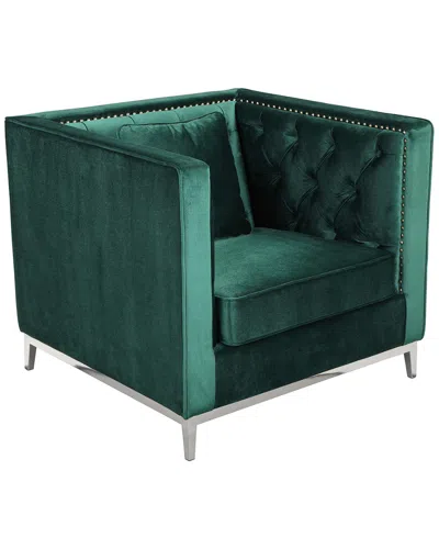 Pangea Home Vivienne Sofa Chair In Green