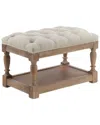Pangea Home Z-athena Stool In Neutral