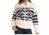 Panhandle Boucle Southwest Sweater In Eggshell In White