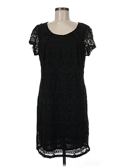 Pre-owned Panhandle Casual Dress In Black