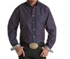Panhandle Iridescent Button Dobby Shirt In Royal